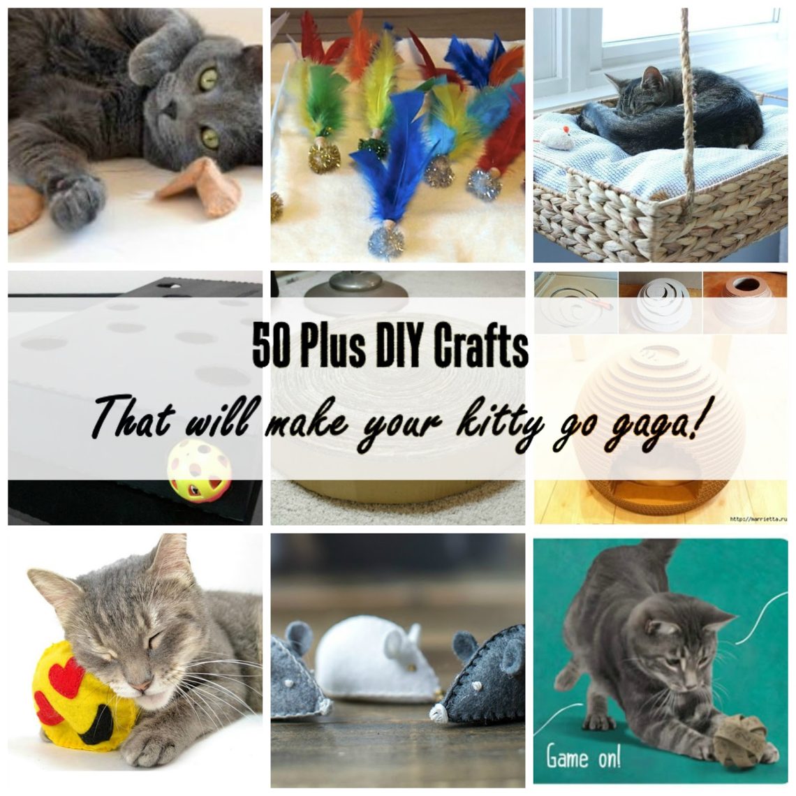 DIY cat toys &#8211; 50 ideas