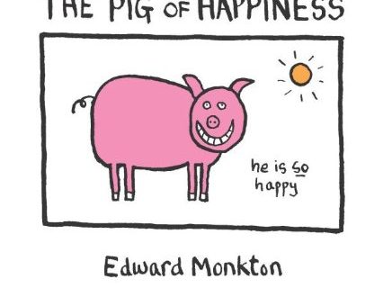 Inspired by happiness, the pig takes a brush in its teeth and creates masterpieces!