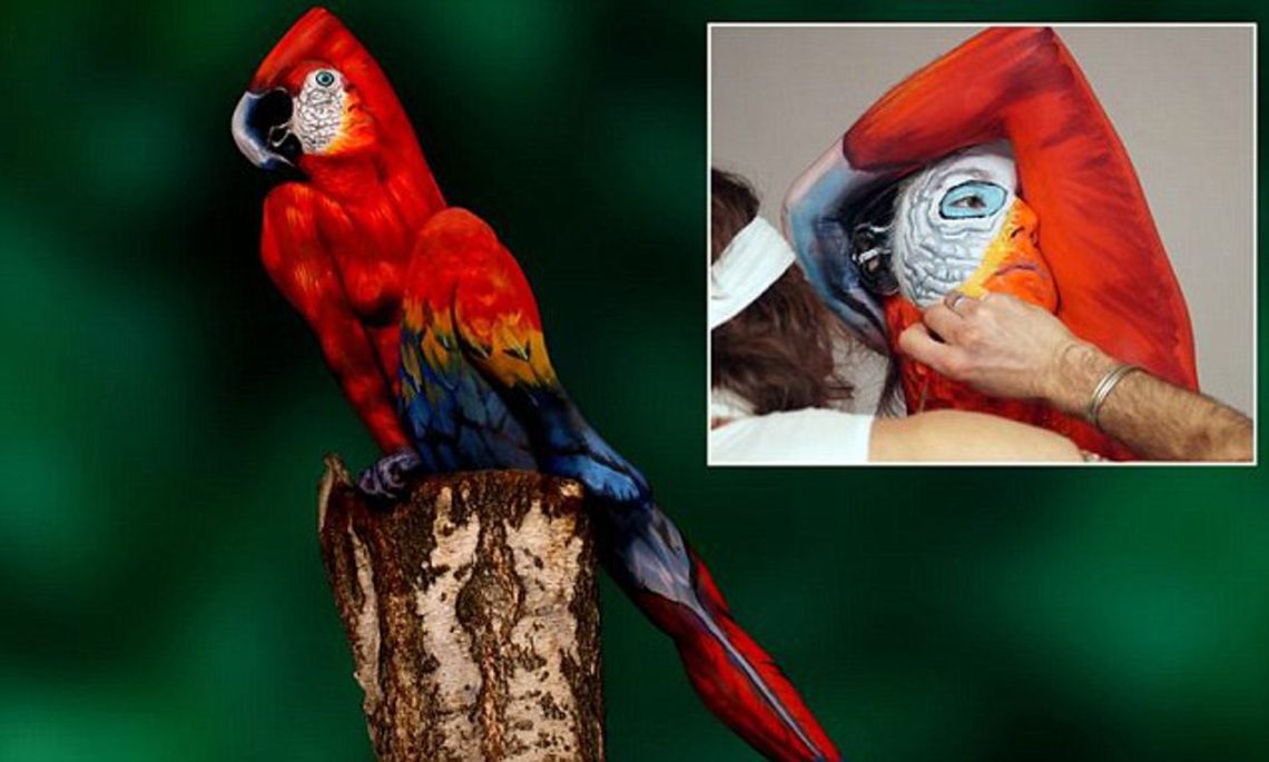 Just look what the girl taught the parrot!