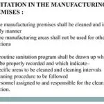 Sanitation of premises