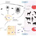 What is babesiosis and where do ixodid ticks live