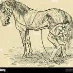 Carefully! Next to the horse!