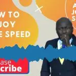 How to enjoy speed
