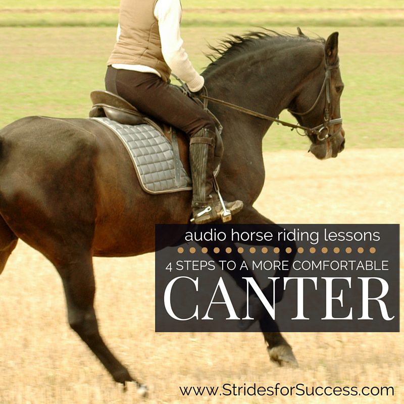 How to make landing at a canter comfortable