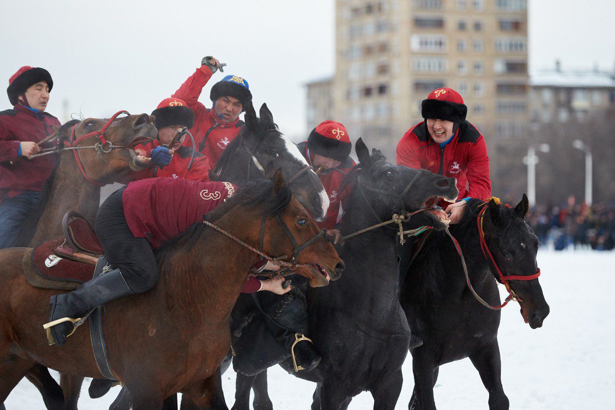 Is the kok-boru (goat-cutting) tournament at the CMI legal?