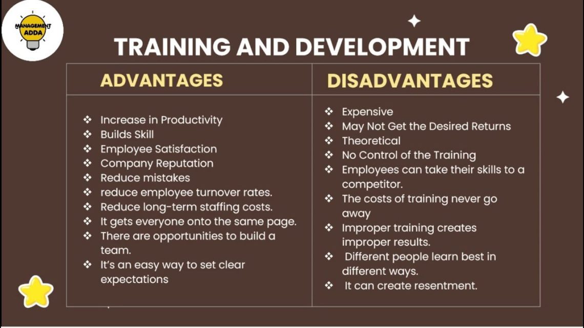 Pros and cons of training in the fields