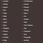 Selection of nicknames for horses according to various parameters and a list of prohibited nicknames