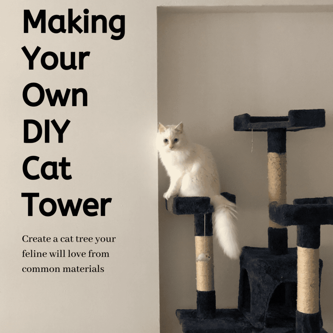 Tips for making a homemade cat play set